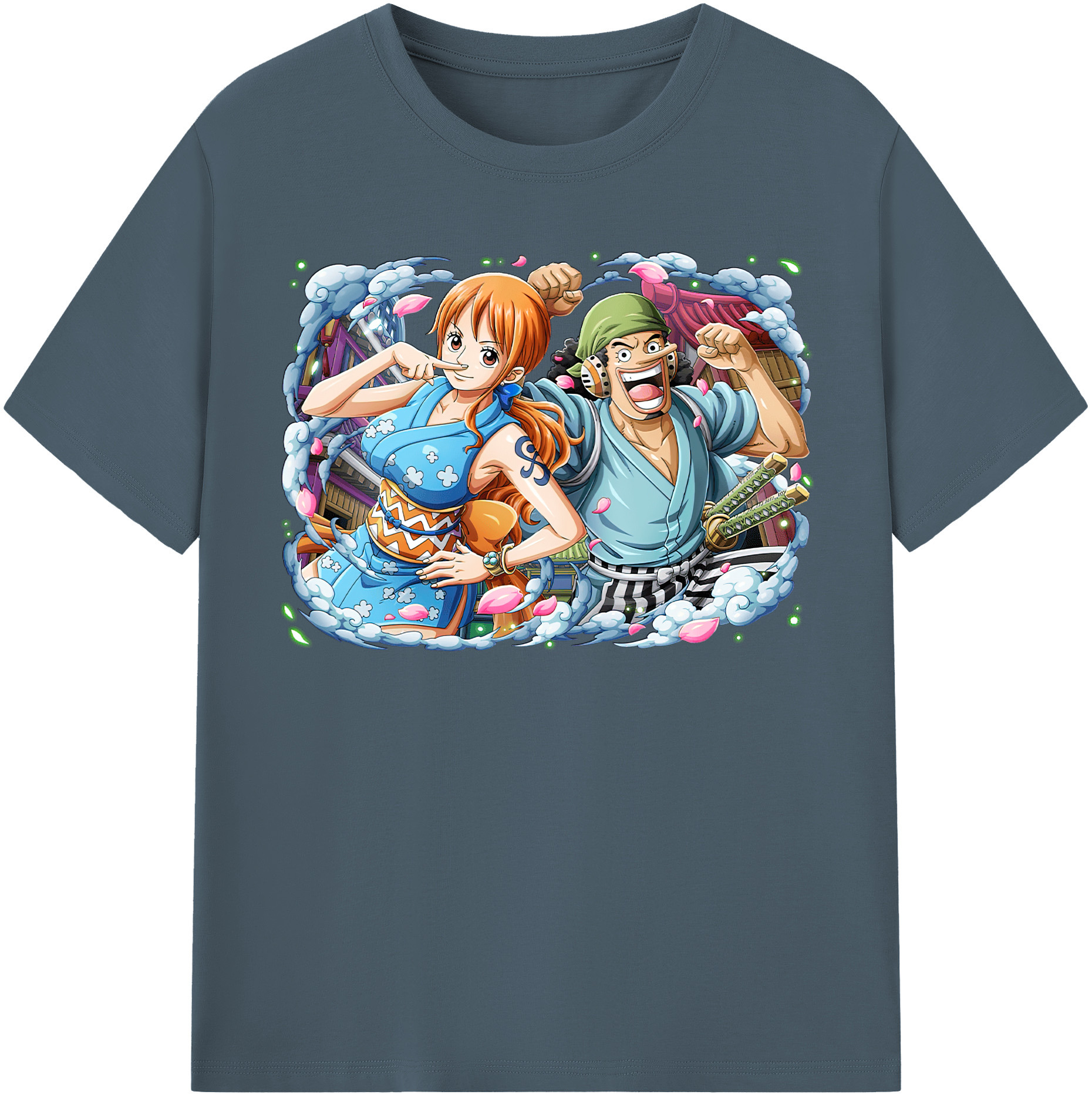 ワンピース ナミ ONE PIECE Nami 綿100％半袖Tシャツ（フロントプリント）